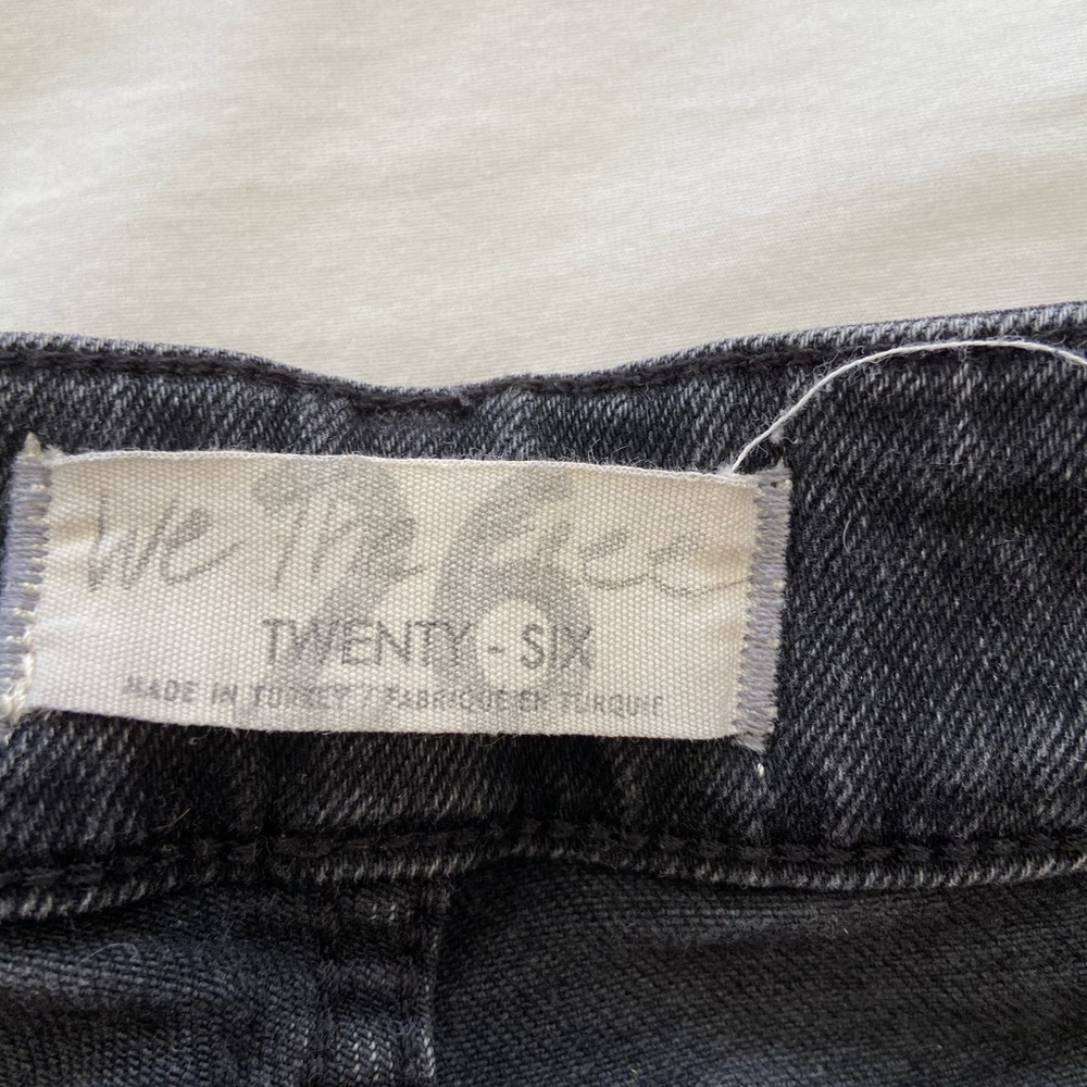 Free people black skinny raw hem jeans 26 EUC - Picture 3 of 5